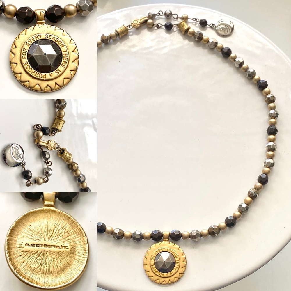 90’s Liz Claiborne Sunburst Necklace